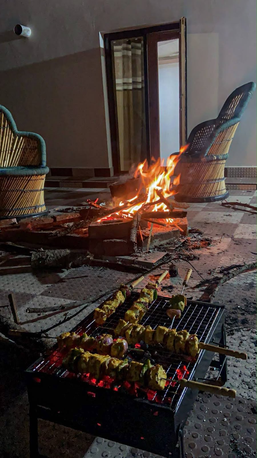 Bonfire at Alpine Crest Homestay